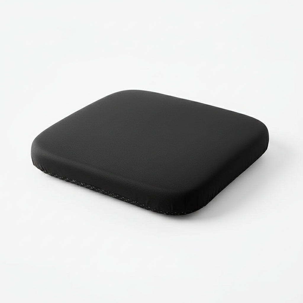Ergonomic memory foam seat cushion for office chairs, offering tailbone & back support for long workdays.