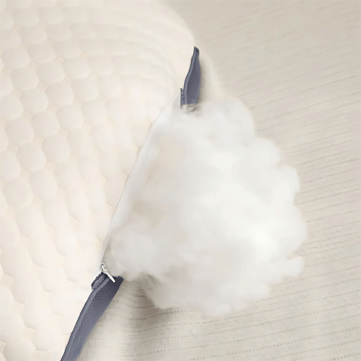 Plush memory foam ergonomic pillow offering superior neck & back support for ultimate sleep comfort.
