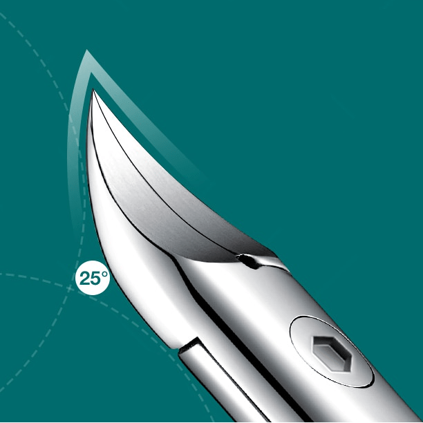 Heavy-duty ergonomic toenail clipper for seniors, featuring precision blades for thick nails and anti-splash.