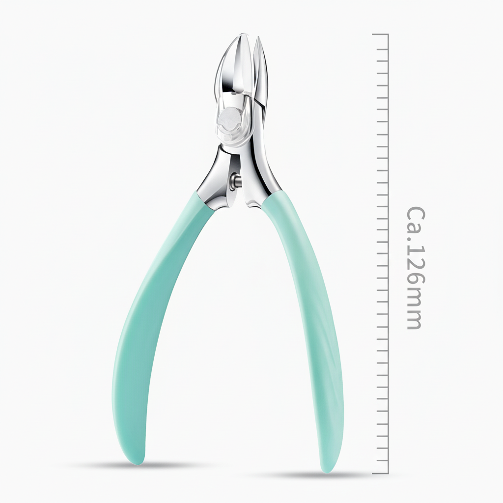 Easy-grip ergonomic toenail clipper for seniors, ensuring safe and effective trimming of thick toenails.