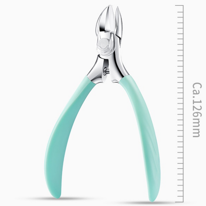 Ergonomic toenail clipper for thick nails. Easy-grip stainless steel trimmer for seniors & effective foot care.