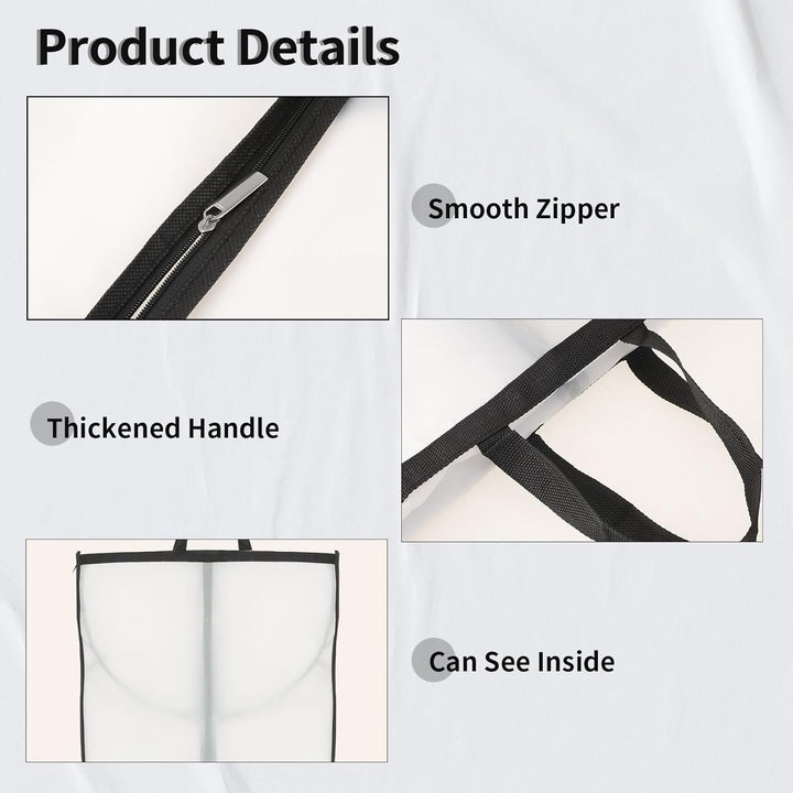 Premium protective garment cover (2-pack) for long dresses, suits, and special occasion wear storage.
