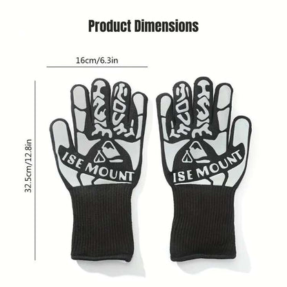 High-performance heat resistant safety gloves, perfect for grilling, welding, and extreme temperature work