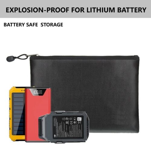 Secure fireproof document pouch, durable design for home security and emergency valuable storage