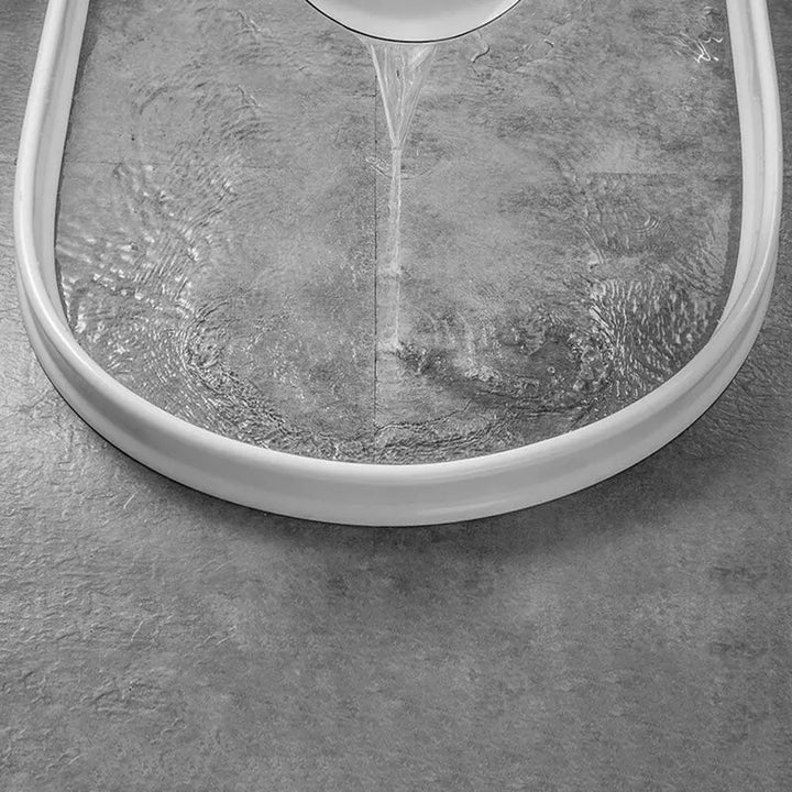Innovative silicone shower barrier ensures a dry and clean bathroom environment.