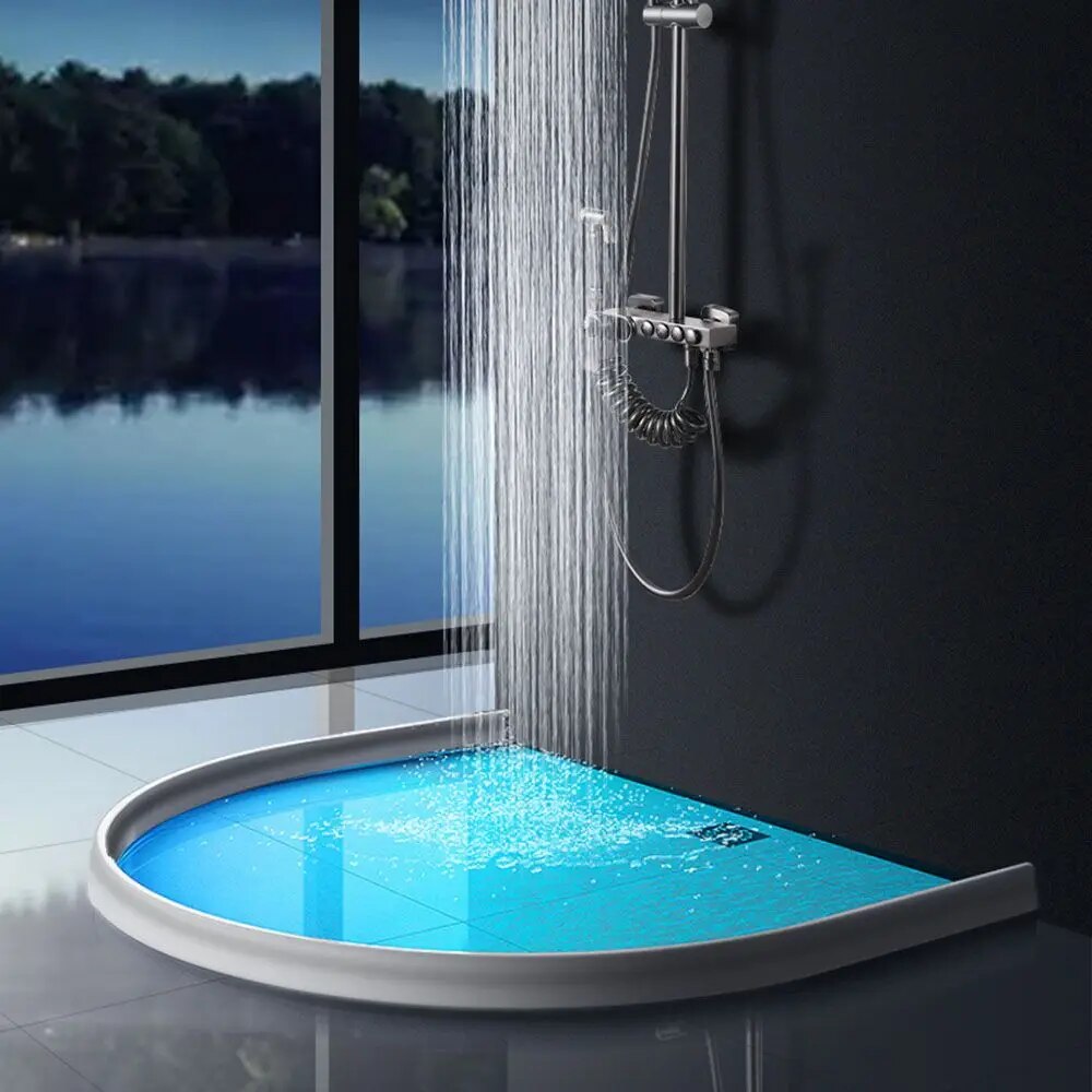 Home improvement solution: flexible silicone water stopper for shower trays.