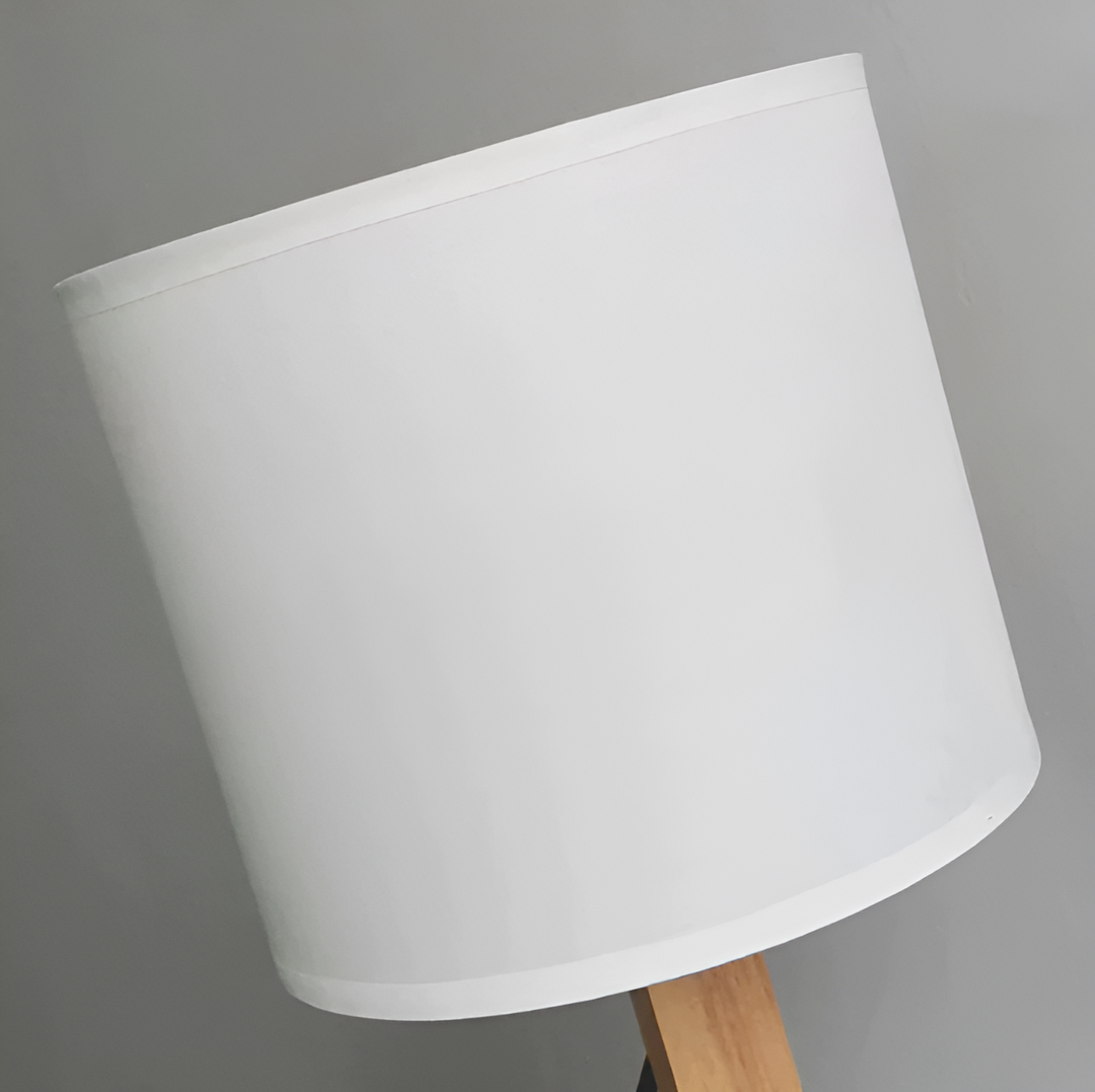 Artistic flexible wooden robot desk lamp, offering adjustable light for reading & ambiance. Home decor.