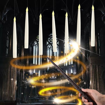 Enchanting floating LED candles create a magical home ambiance, perfect for unique party and holiday decorations.