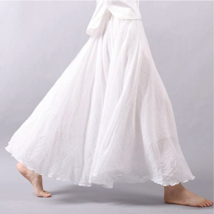 Versatile women's bohemian high waist maxi skirt, perfect for beach outfits, summer vacations & casual wear.