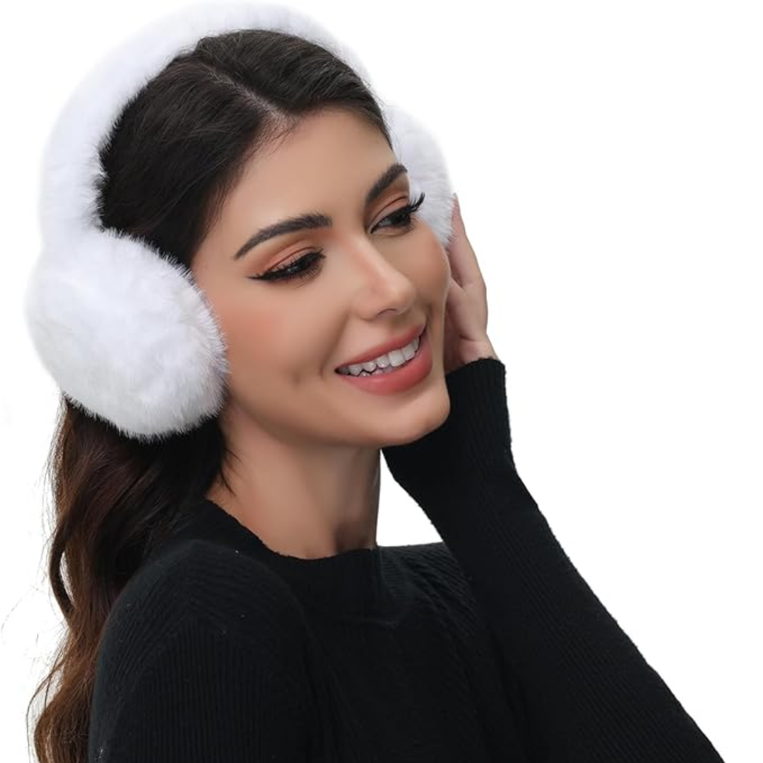 Unisex foldable faux fur ear warmers for ultimate winter warmth and style.
