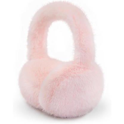 Cozy foldable ear warmers with soft faux fur. Great for cold weather fashion.