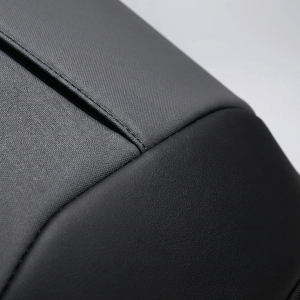 FluxPack waterproof commuter backpack with integrated USB charging port & quick-access side pockets.