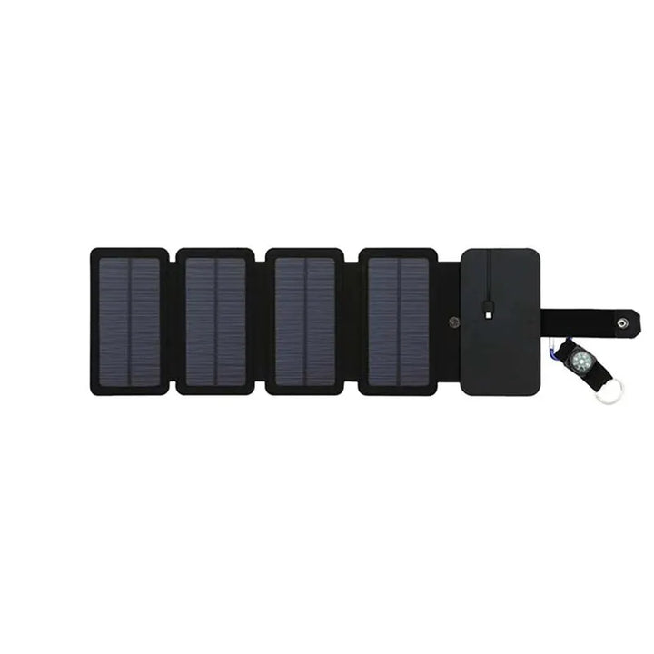 Foldable 28W solar panel power bank, essential for portable charging on any adventure.