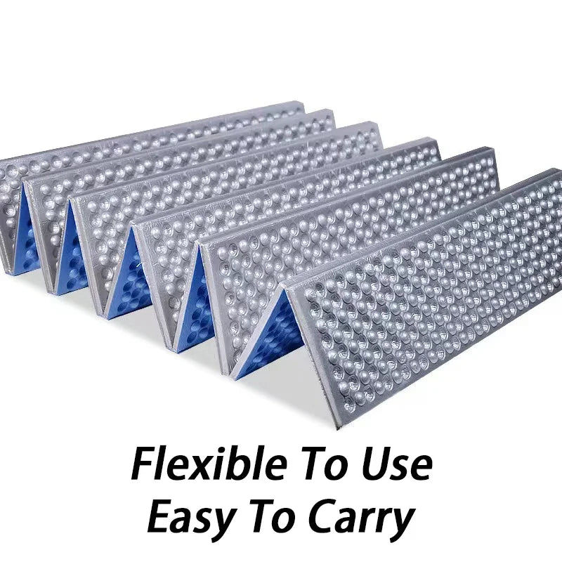 Unisex portable foam sitting pad, lightweight and waterproof for outdoor adventures like hiking