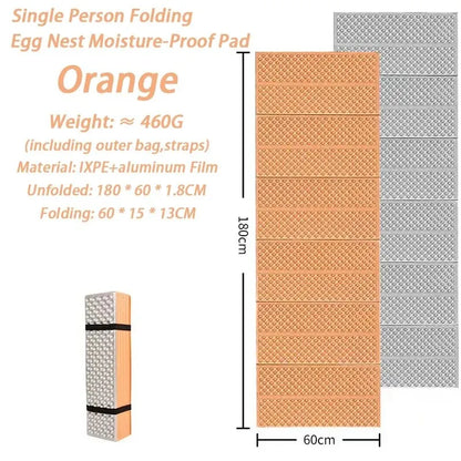 Lightweight outdoor foam sitting mat for adventurers, waterproof and easy to carry camp pad