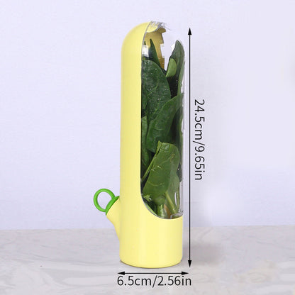 Multi-purpose produce saver container, keeps herbs & vegetables fresh for camping & everyday