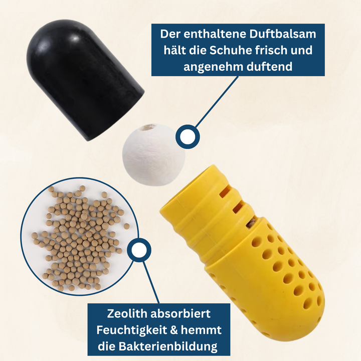 FreshKick Capsules bottle with healthy individual in background, boosting daily energy