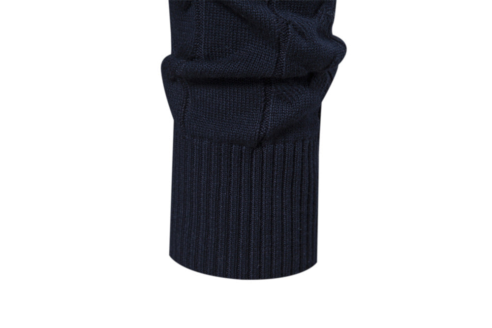 Casual Men's Bergen Nordic Half-Zip Sweater, soft and warm for winter comfort.
