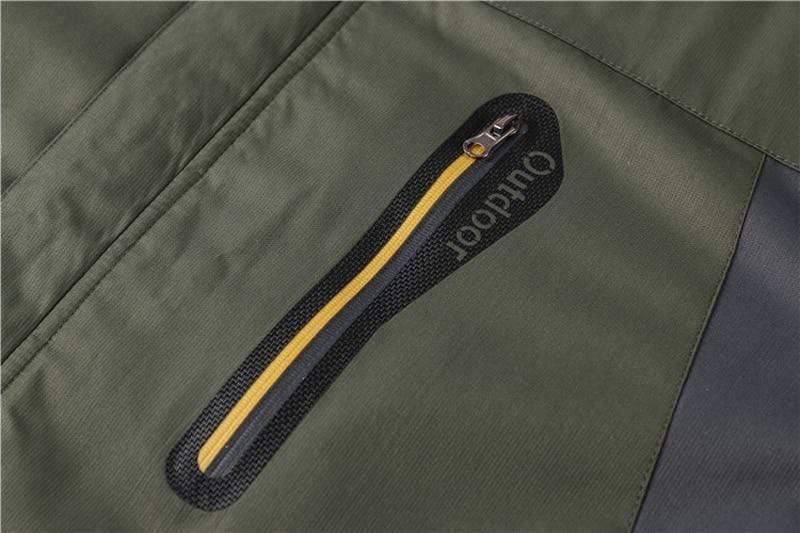 Close-up of the fleece lining inside a men's winter parka jacket, showing warmth