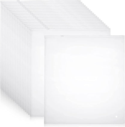 Frosted zipper storage bags, 20-pack for home organization & garment protection.