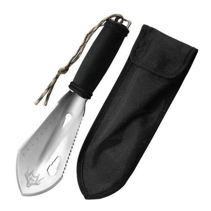 Multi-functional stainless steel garden tool and camping shovel for various tasks
