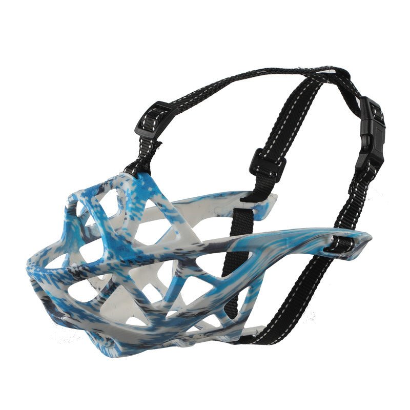 Breathable dog muzzle, ideal for gentle pet training & safety. Prevents biting, lightweight & comfortable.