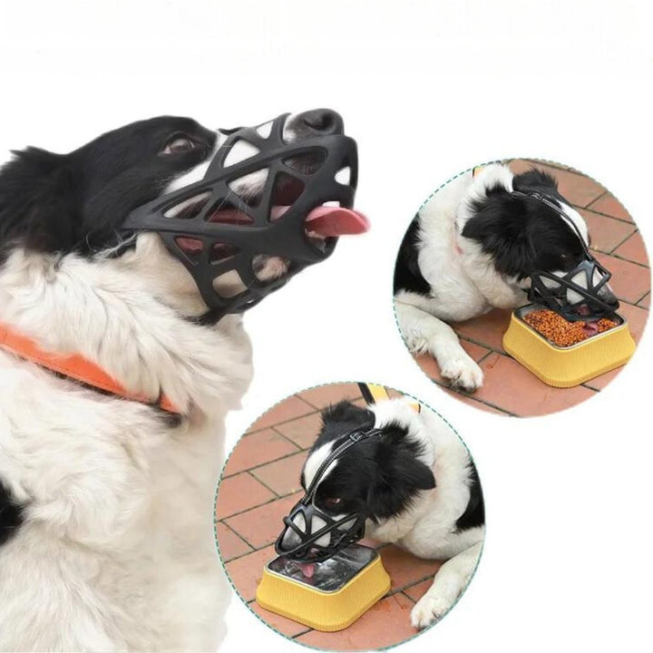 Gentle dog muzzle, breathable & lightweight, perfect for sensitive dogs during training & safety. No biting.