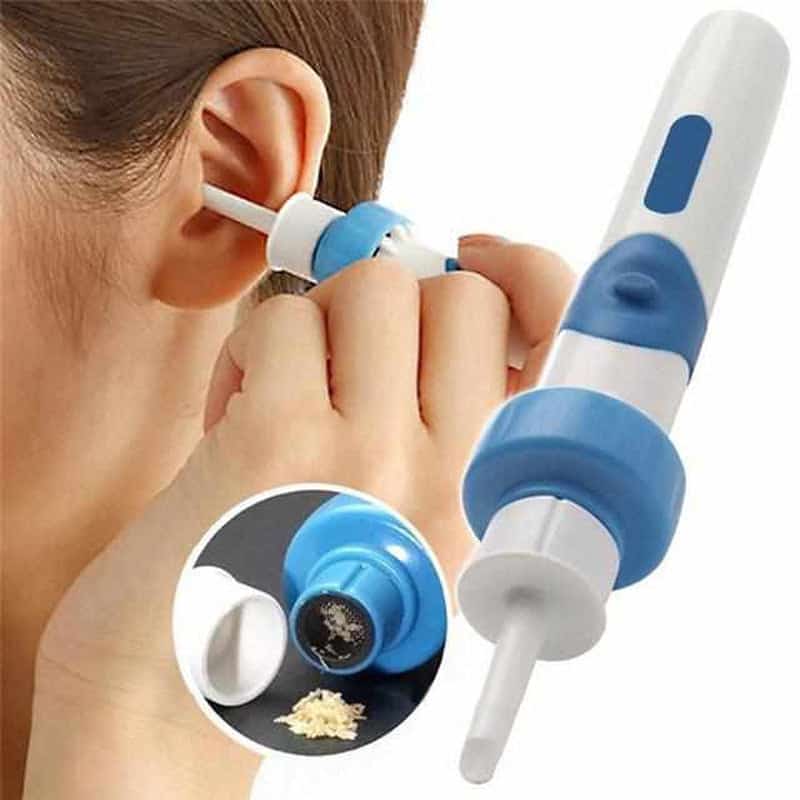 Gentle vacuum ear cleaner for safe earwax removal. Features soft silicone tip for comfortable ear hygiene & health.