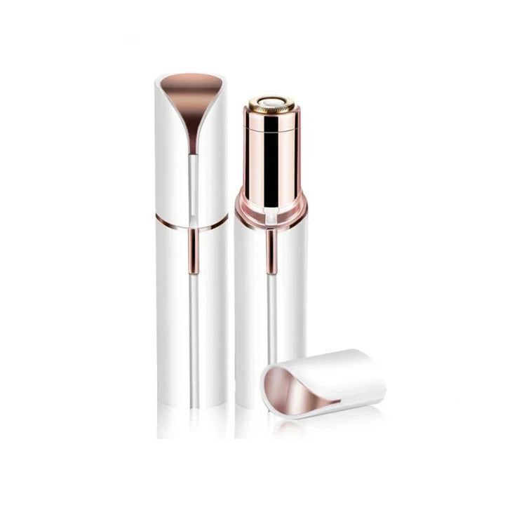 Gentle women's facial hair remover for delicate skin, providing smooth, painless hair removal. Portable beauty tool.