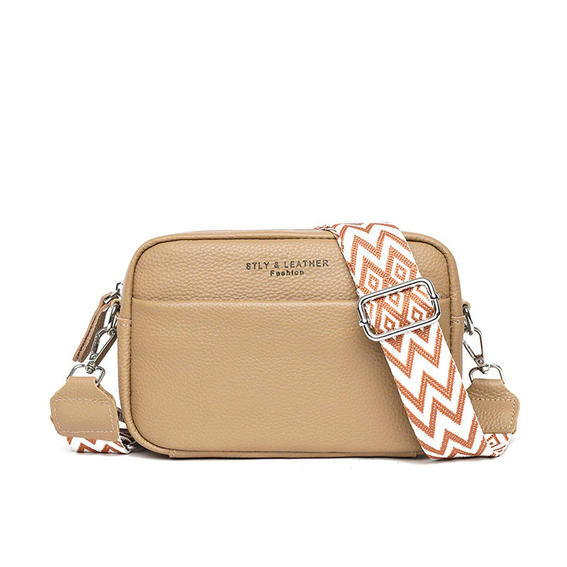 Luxurious genuine leather women's handbag, a versatile fashion accessory for modern life.