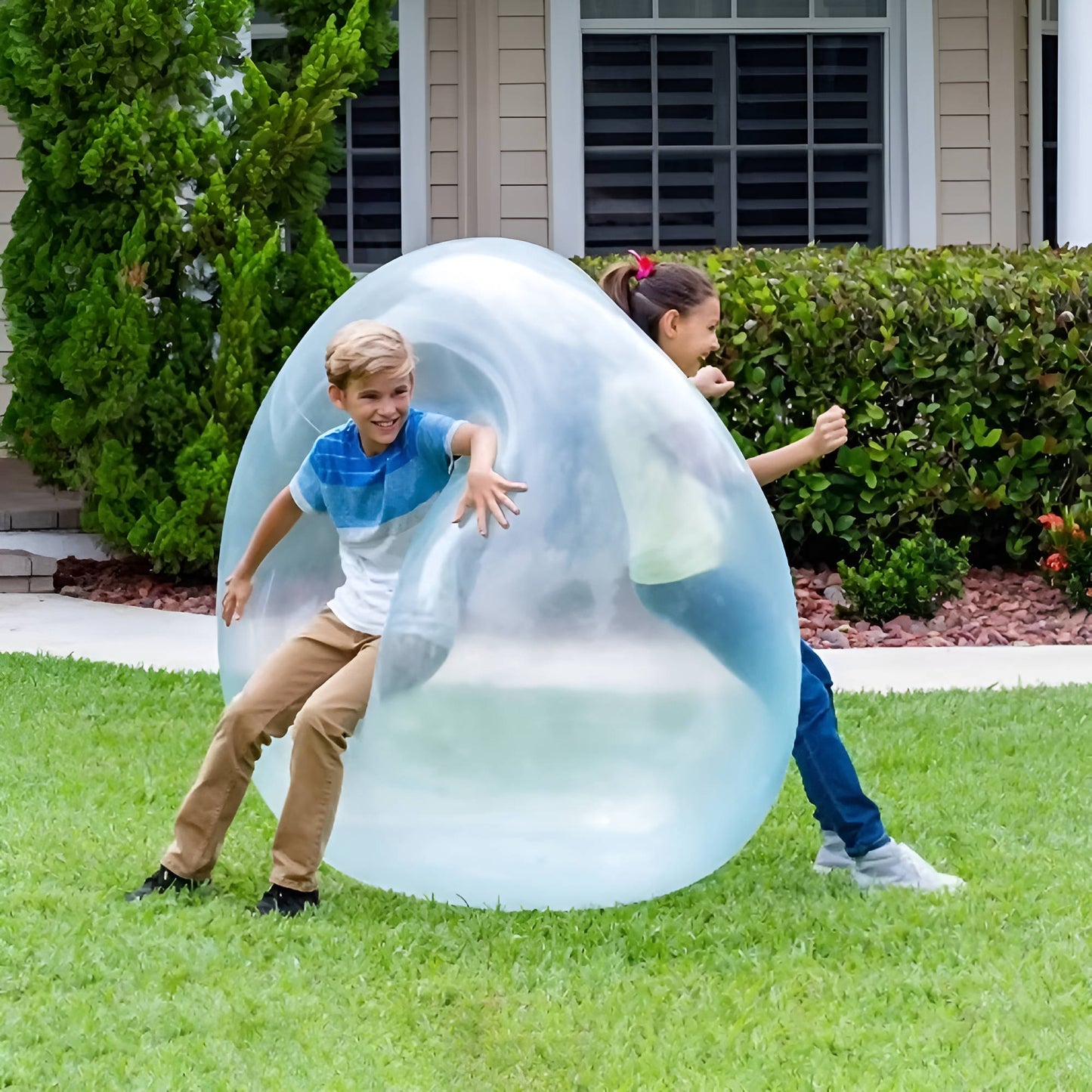 Giant Jelly Balloon Ball 3-pack for kids' active outdoor play & summer fun. Durable, large, and perfect for pools.