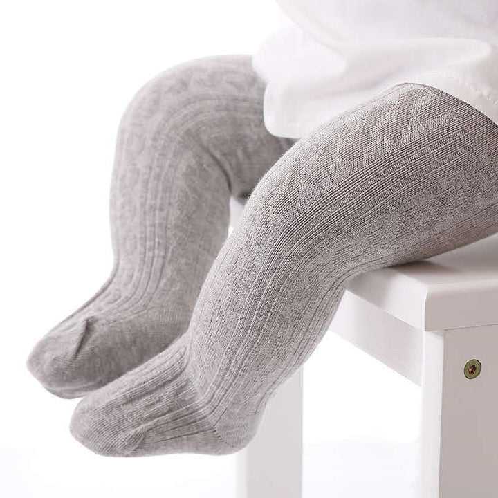 Girls' cozy cotton knit tights for toddlers & kids. Soft, comfortable everyday fashion leggings.