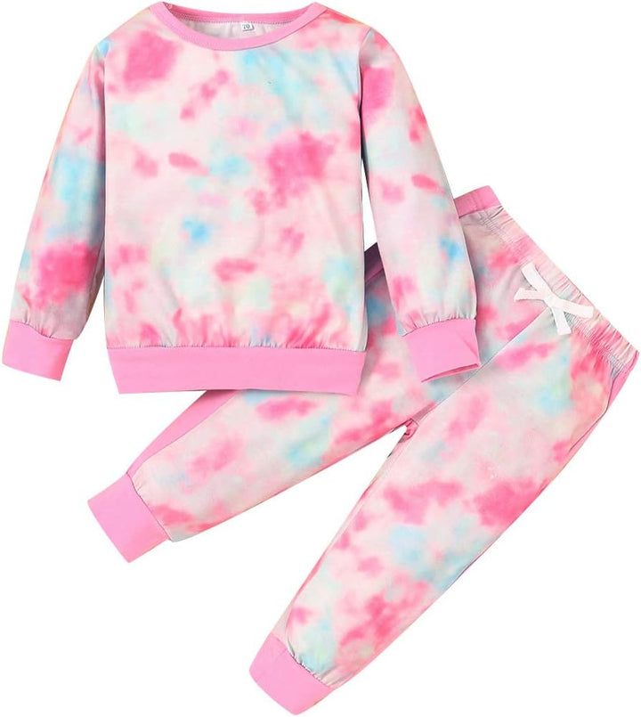 Girls' cozy warm sweater & pants set, perfect baby outfit for winter wear.