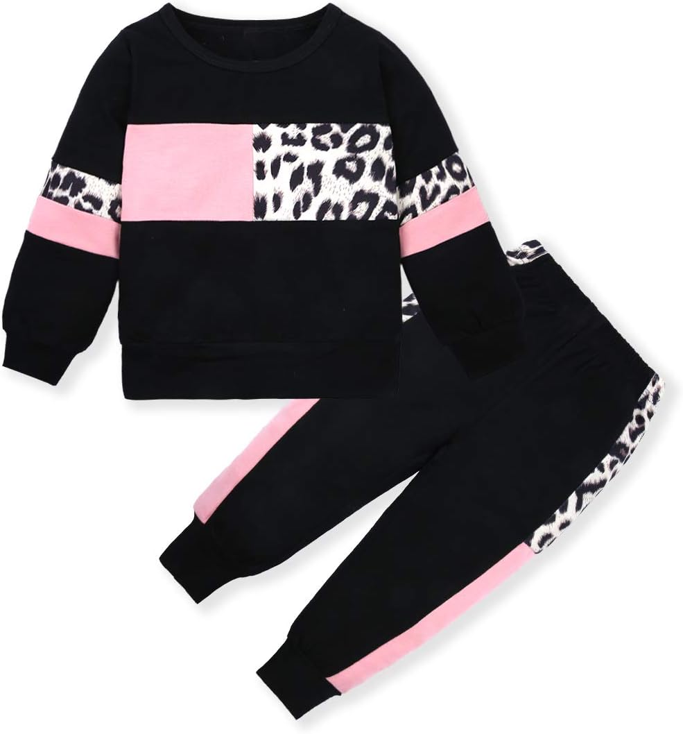 Soft girls' winter outfit: comfy sweater & pants, essential children's apparel.