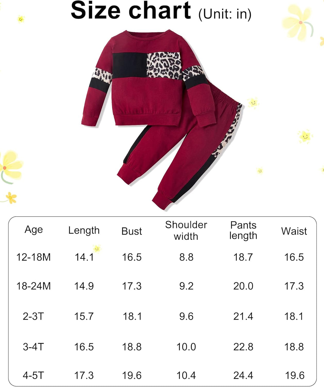 Toddler girl's warm knit sweater and matching pants, comfy children's apparel.
