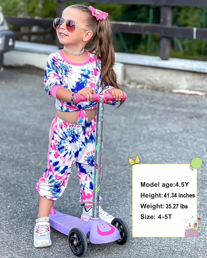 Practical toddler girl outfit: warm knit sweater & durable play pants, cozy.