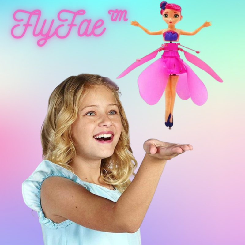 Girls' Flying Princess Toy drone with LED lights, controlled by hand gestures. Fun interactive gift for kids.