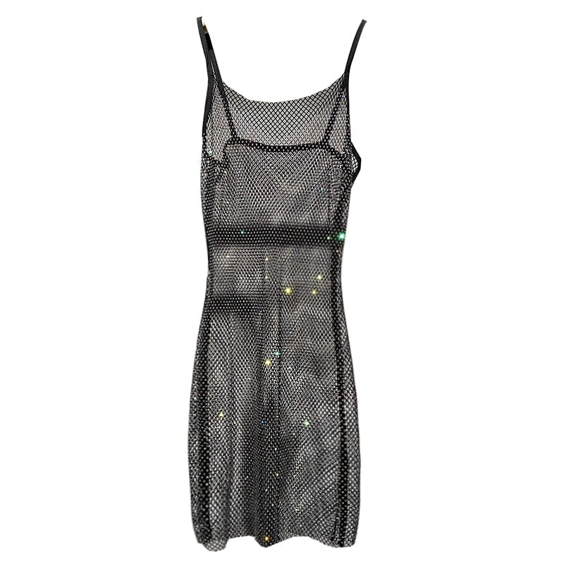 Shiny women's mini party dress for a dazzling evening look & special occasion fashion.