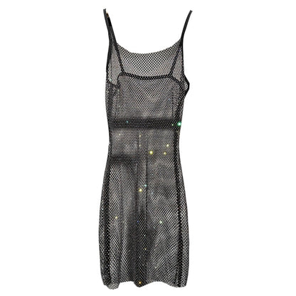 Shiny women's mini party dress for a dazzling evening look & special occasion fashion.