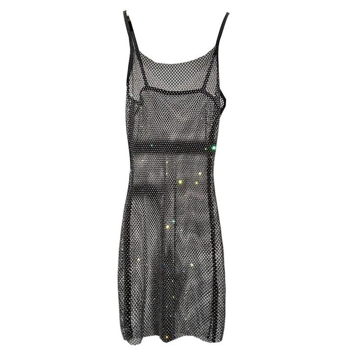 Shiny women's mini party dress for a dazzling evening look & special occasion fashion.