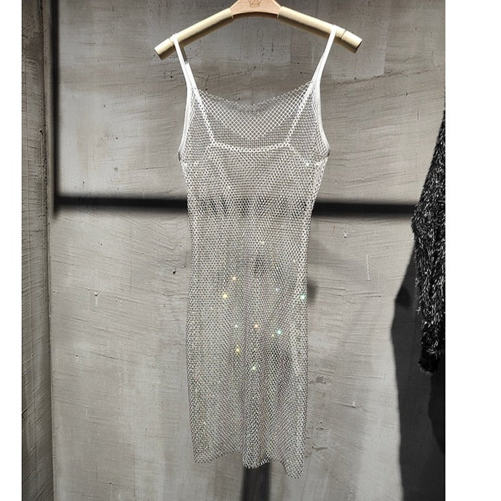 Dazzling women's party dress, a glamorous choice for special occasions & evening fashion.