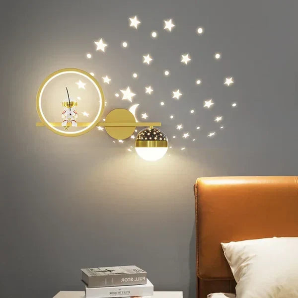 Decorative GlowNest children's room wall lamp, safe and creates a magical ambiance.