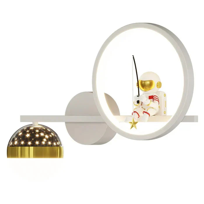 Modern GlowNest nursery wall lamp, creating soft, decorative lighting for kids.