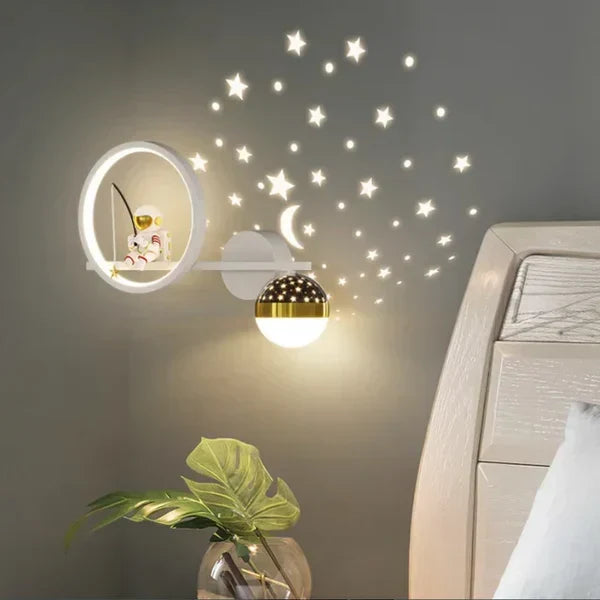 Child-safe GlowNest wall light, soft decorative lighting for baby's nursery decor.