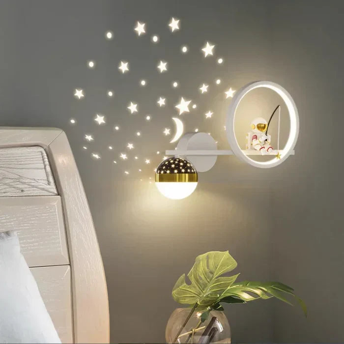 Children's room wall light, GlowNest magical ambiance lamp for modern nursery.
