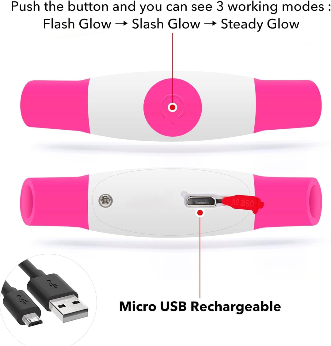 Unisex LED dog collar, an essential dog supply for safe and visible night walks.