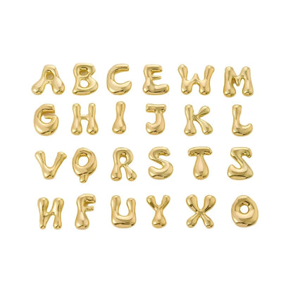 Women's gold-tone initial necklace, stylish letter pendant perfect for everyday wear & a thoughtful personalized gift.