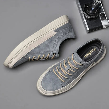 Durable sand men's Garrison suede sneakers, offering all-day comfort and stylish casual wear.