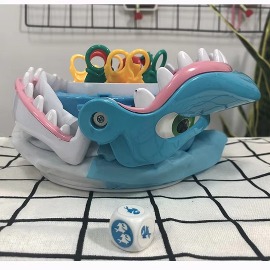 Great White Shark Prank Game: A thrilling interactive reaction toy for family fun, perfect for parties & kids.