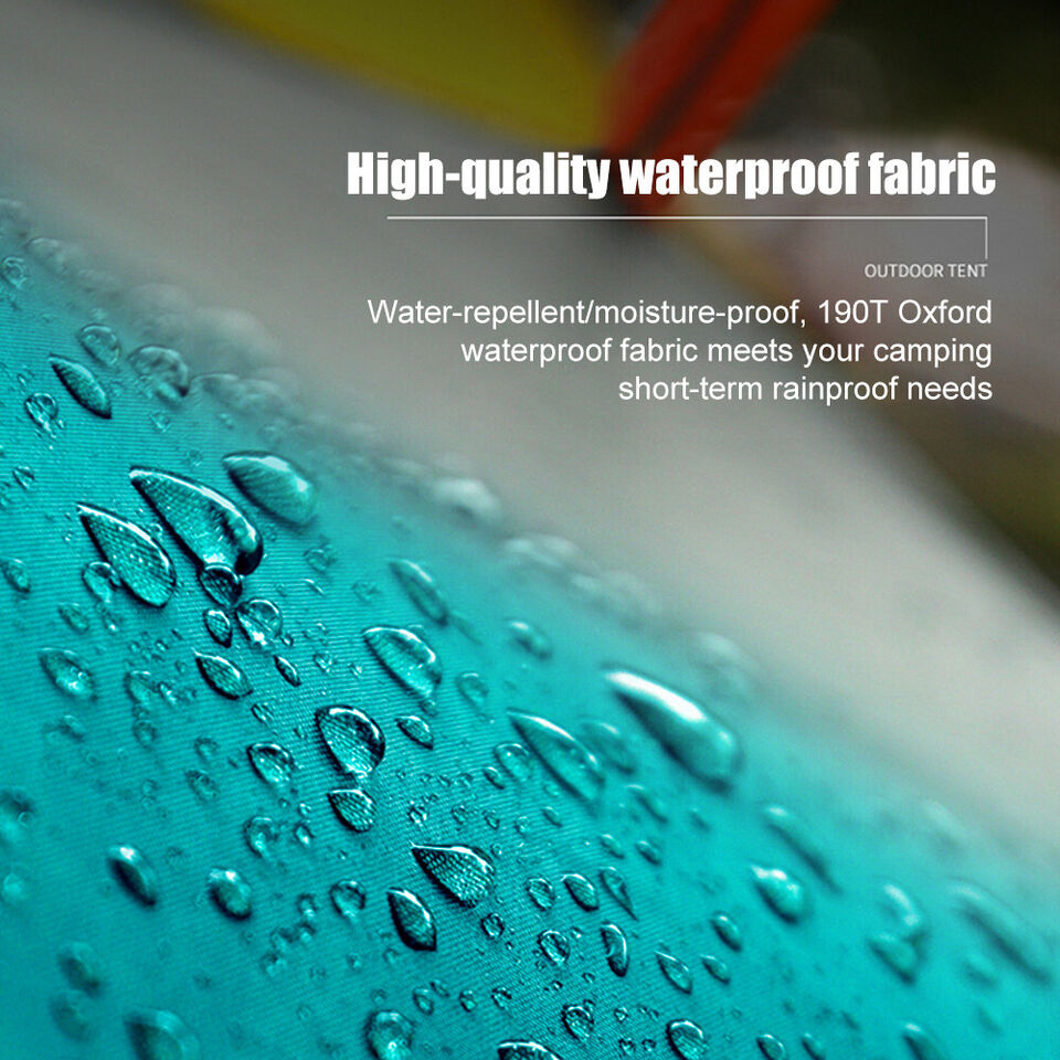 Unisex green waterproof pop-up tent, ideal for 3-4 person camping and outdoor shelter